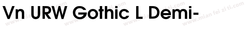 Vn URW Gothic L Demi字体转换